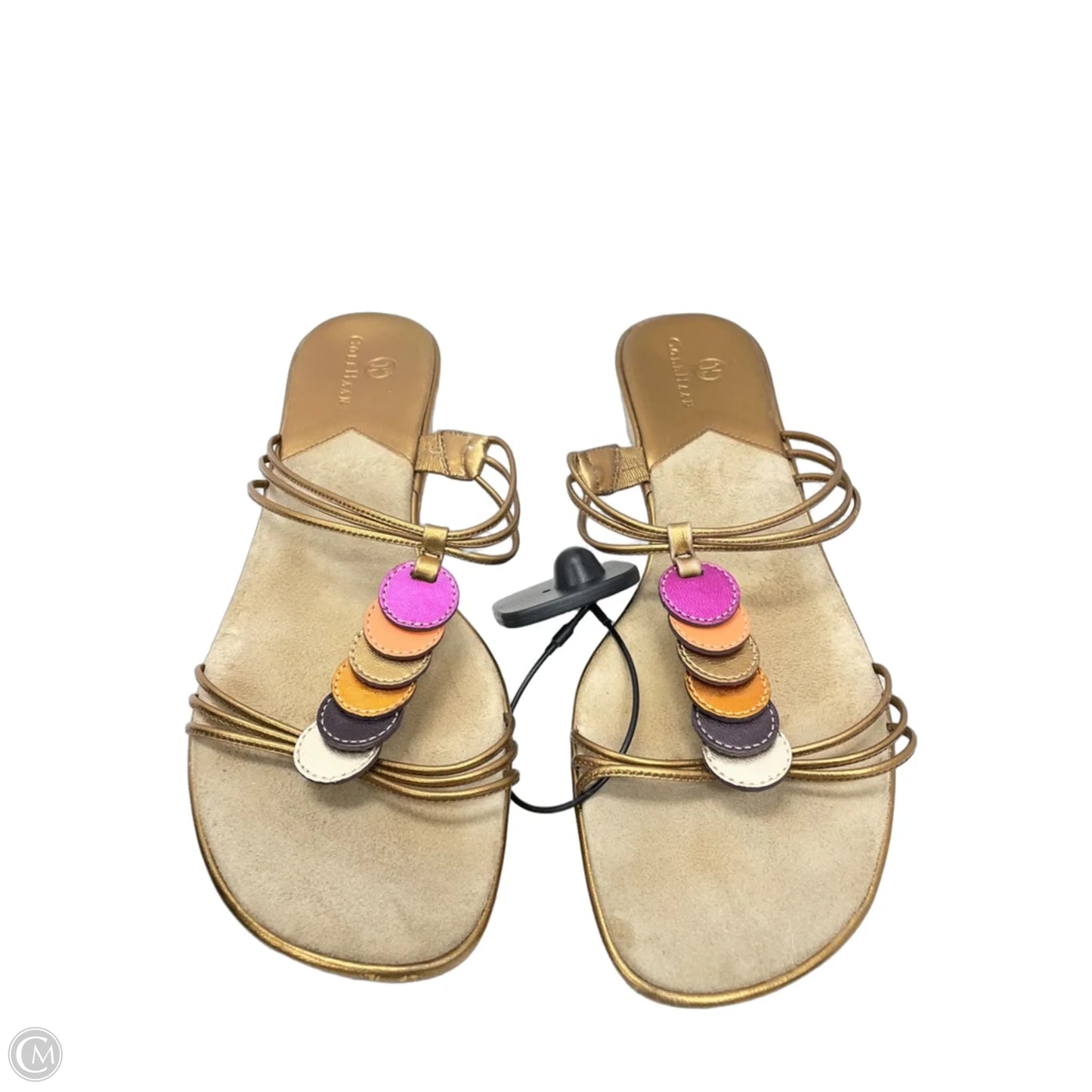 Sandals Flats By Cole-haan In Gold, Size: 8.5