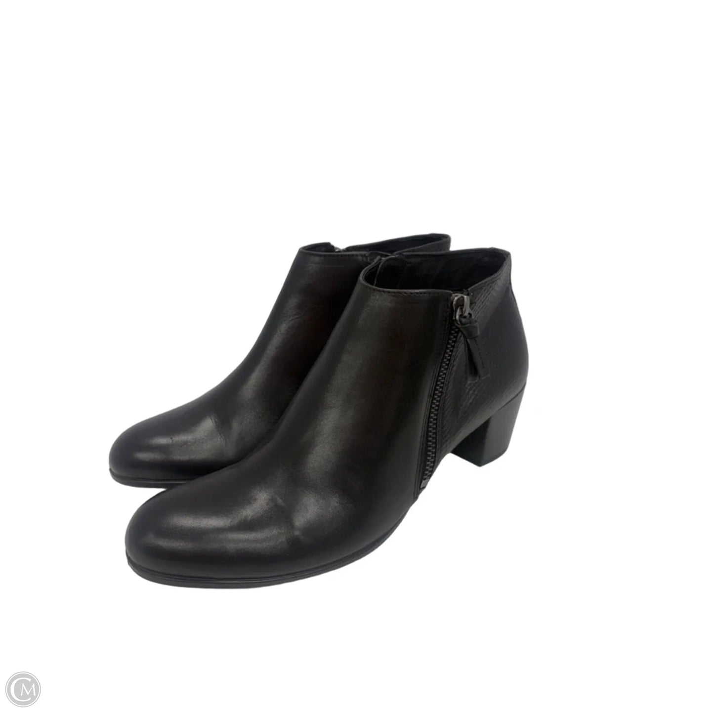 Boots Ankle Heels By Ecco In Black, Size: 7