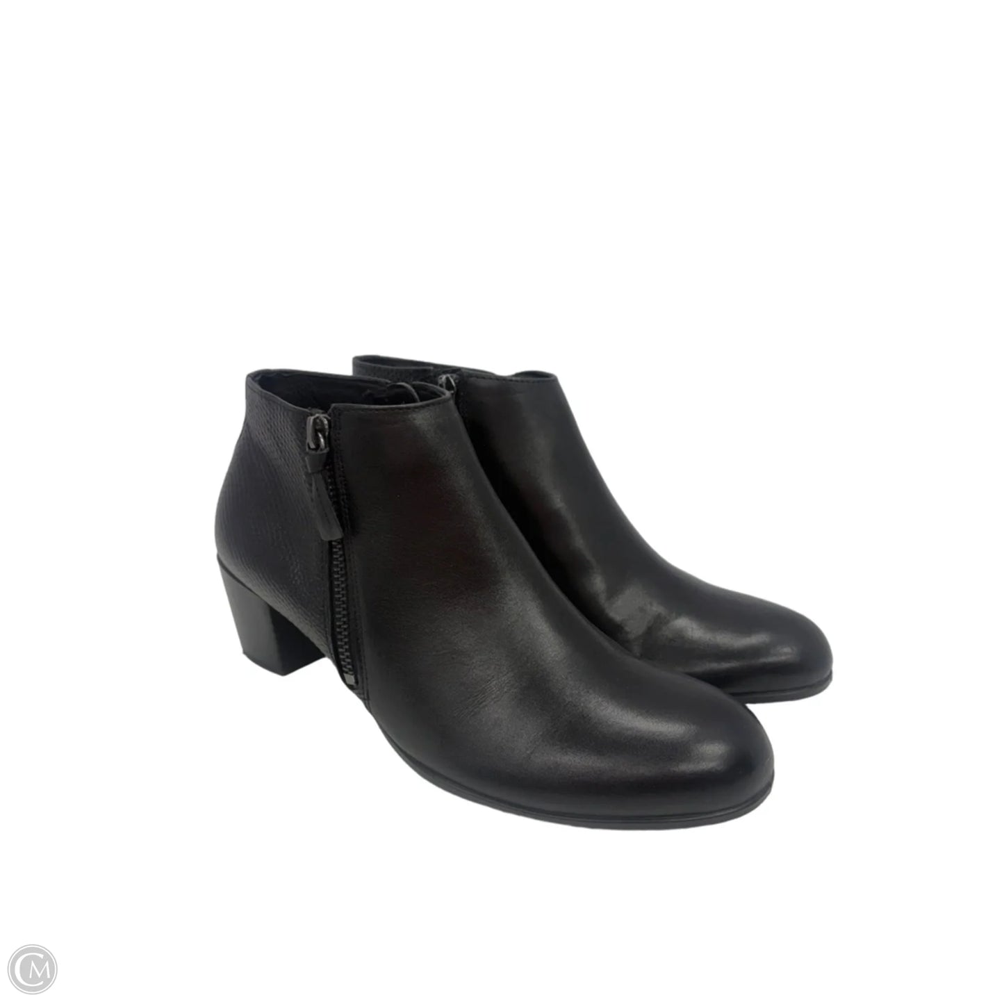 Boots Ankle Heels By Ecco In Black, Size: 7