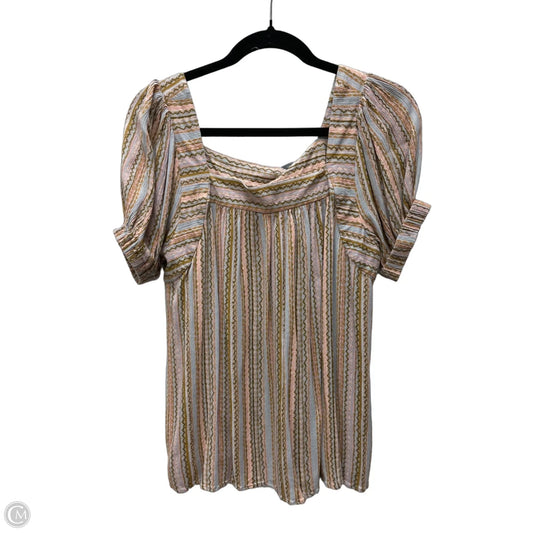 Top Short Sleeve By Doe & Rae In Multi-colored, Size: M