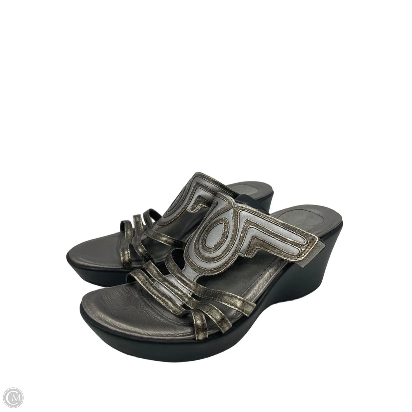 Sandals Heels Wedge By Naot In Silver, Size: 7.5
