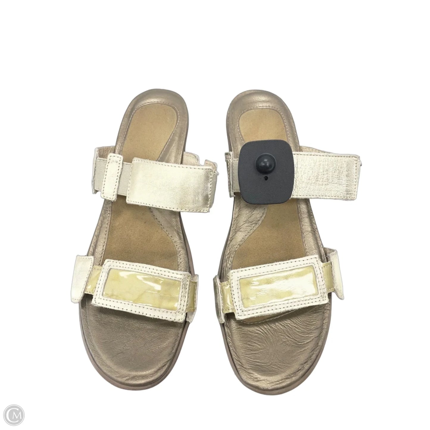 Sandals Heels Wedge By Naot In Gold, Size: 7.5