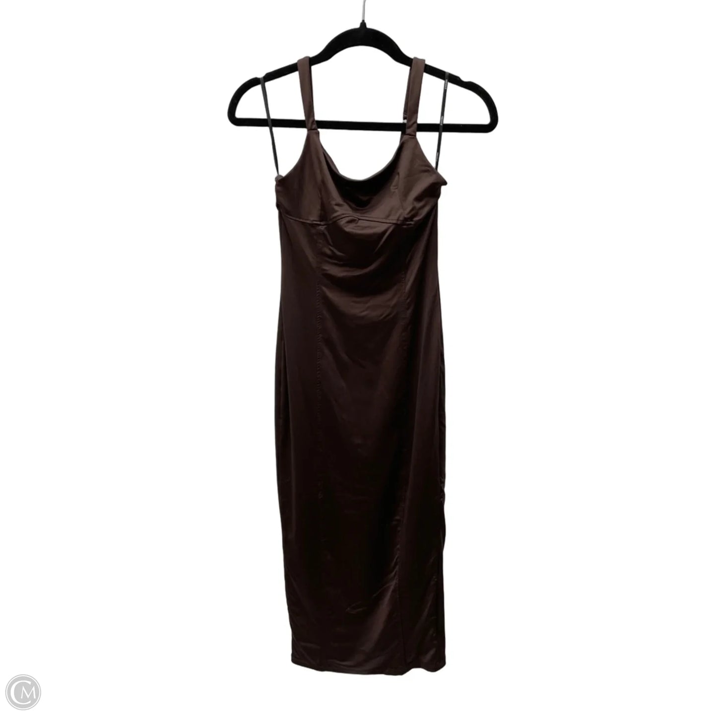 Dress Casual Midi By Forever 21 In Brown, Size: S