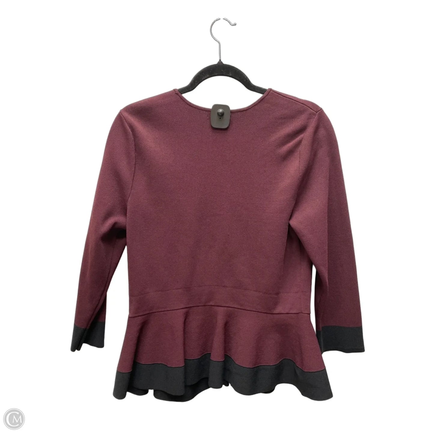 Cardigan By Eva Mendes In Black & Purple, Size: M
