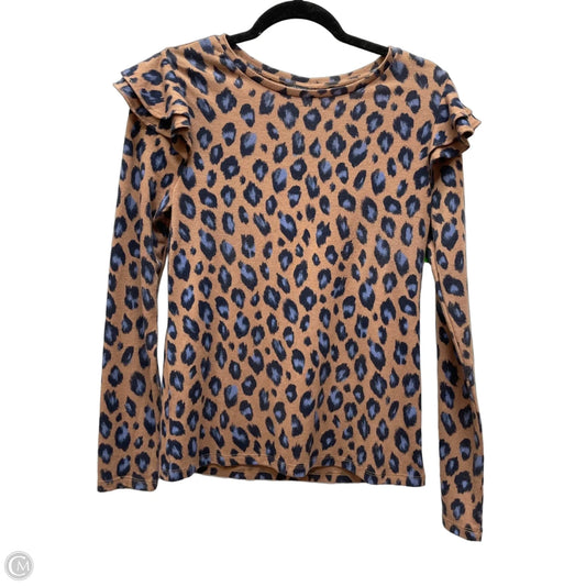 Top Long Sleeve By Ann Taylor In Animal Print, Size: S