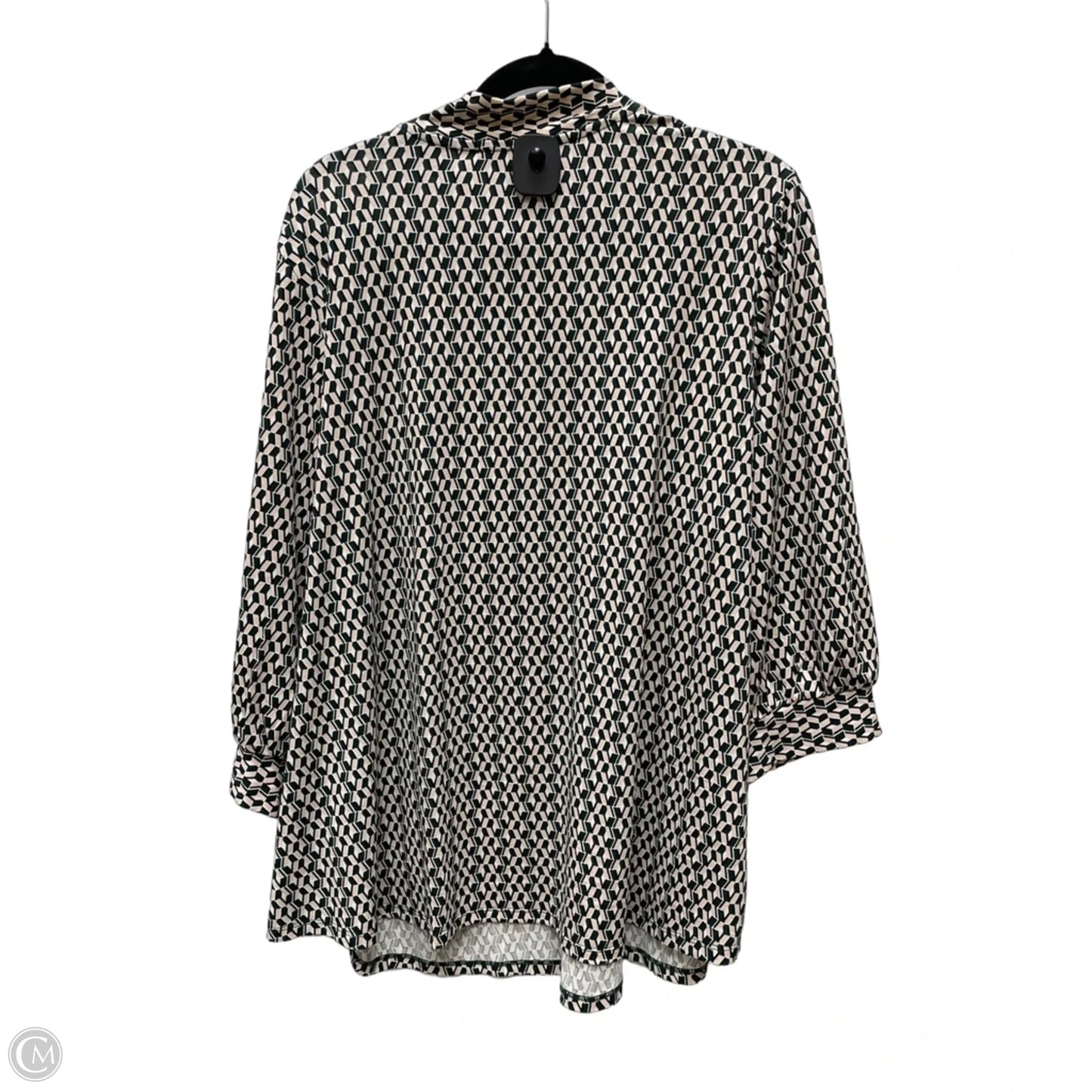 Top Short Sleeve By Adrianna Papell In Geometric Pattern, Size: 3x