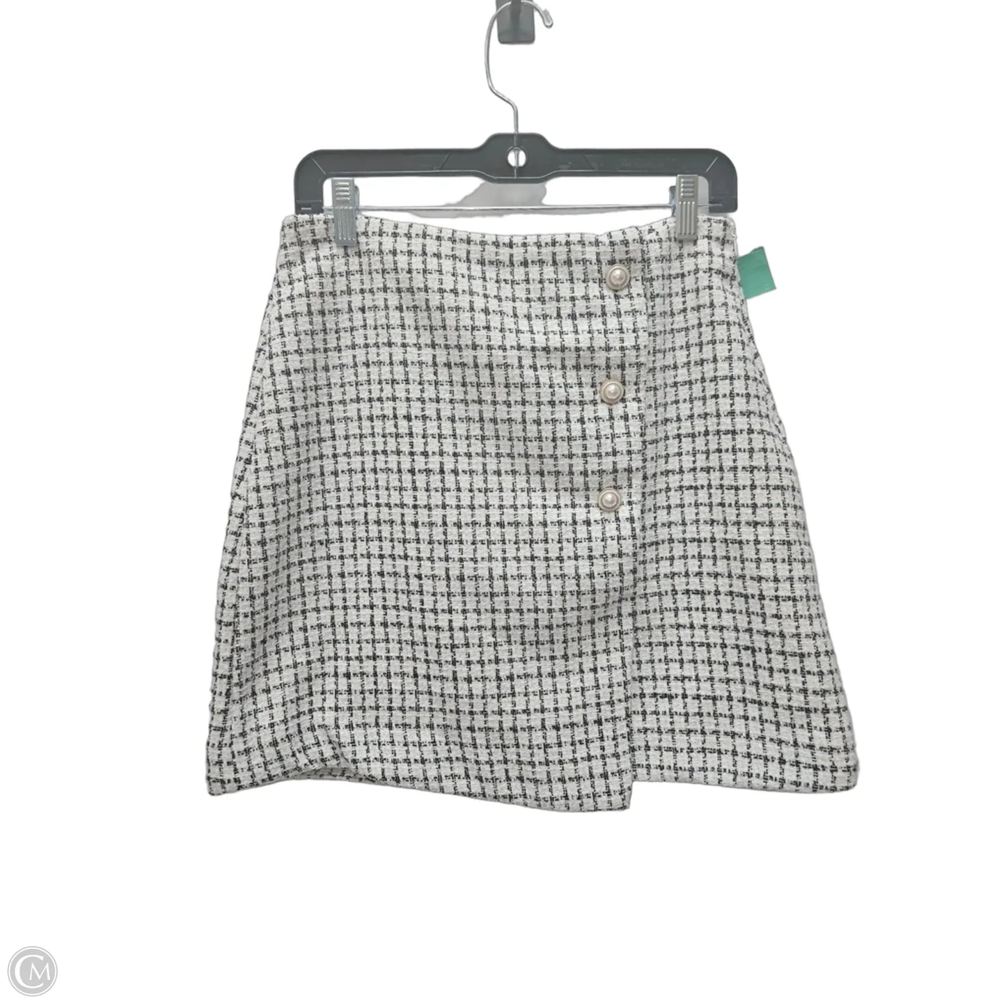 Skirt Short By Marc New York In Black & Cream, Size: 6