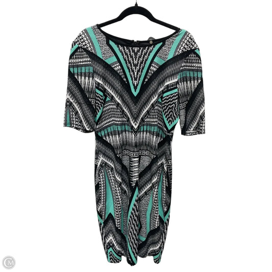 Dress Casual Short By Bisou Bisou In Black & Green, Size: Xl