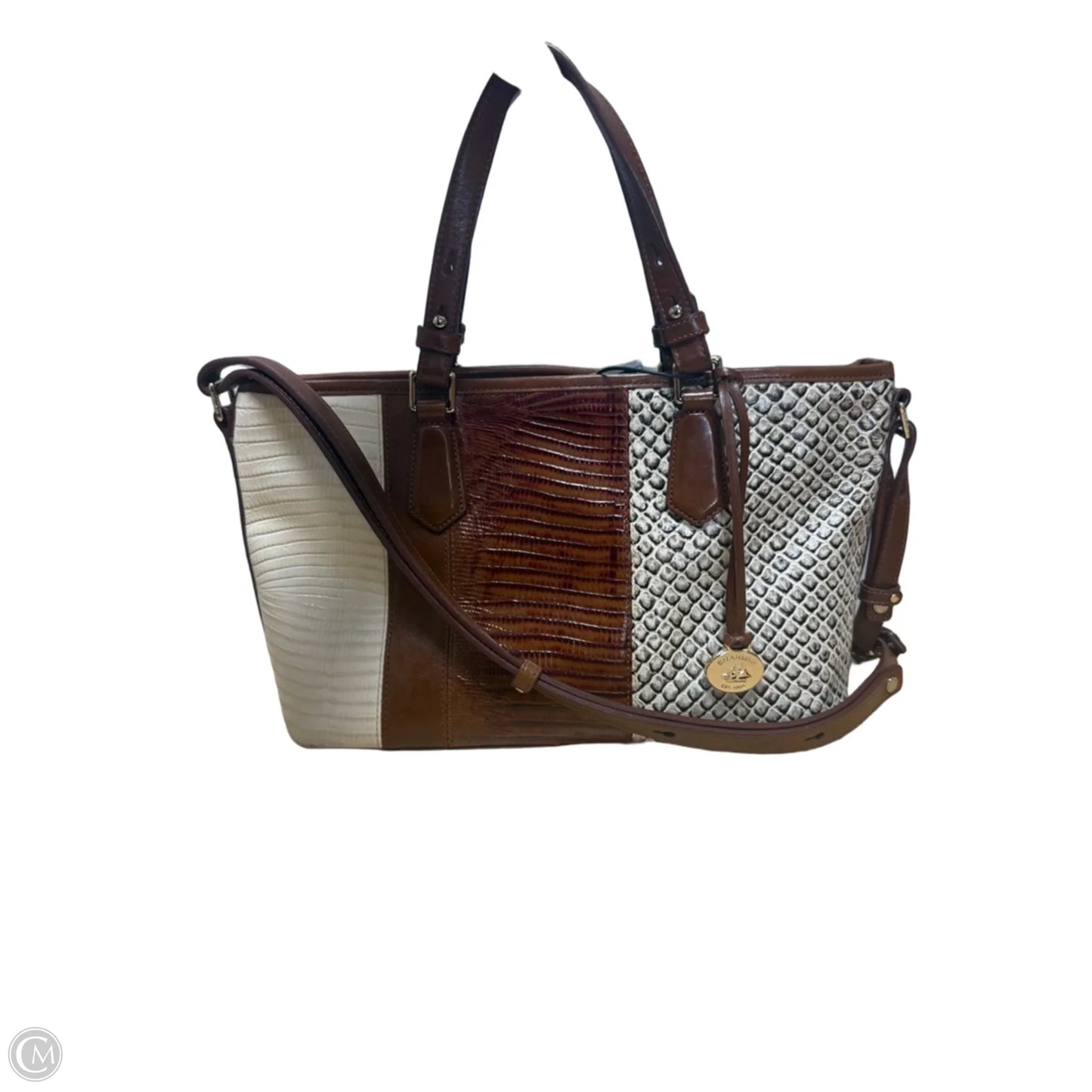 Handbag Designer By Brahmin, Size: Medium