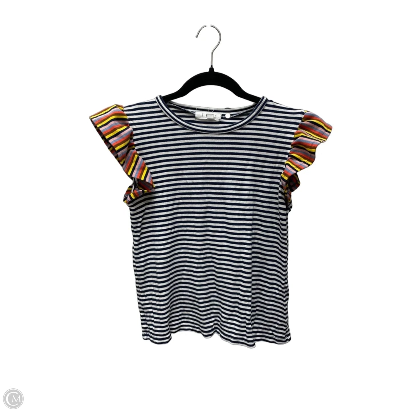 Top Short Sleeve By Thml In Striped Pattern, Size: Xs