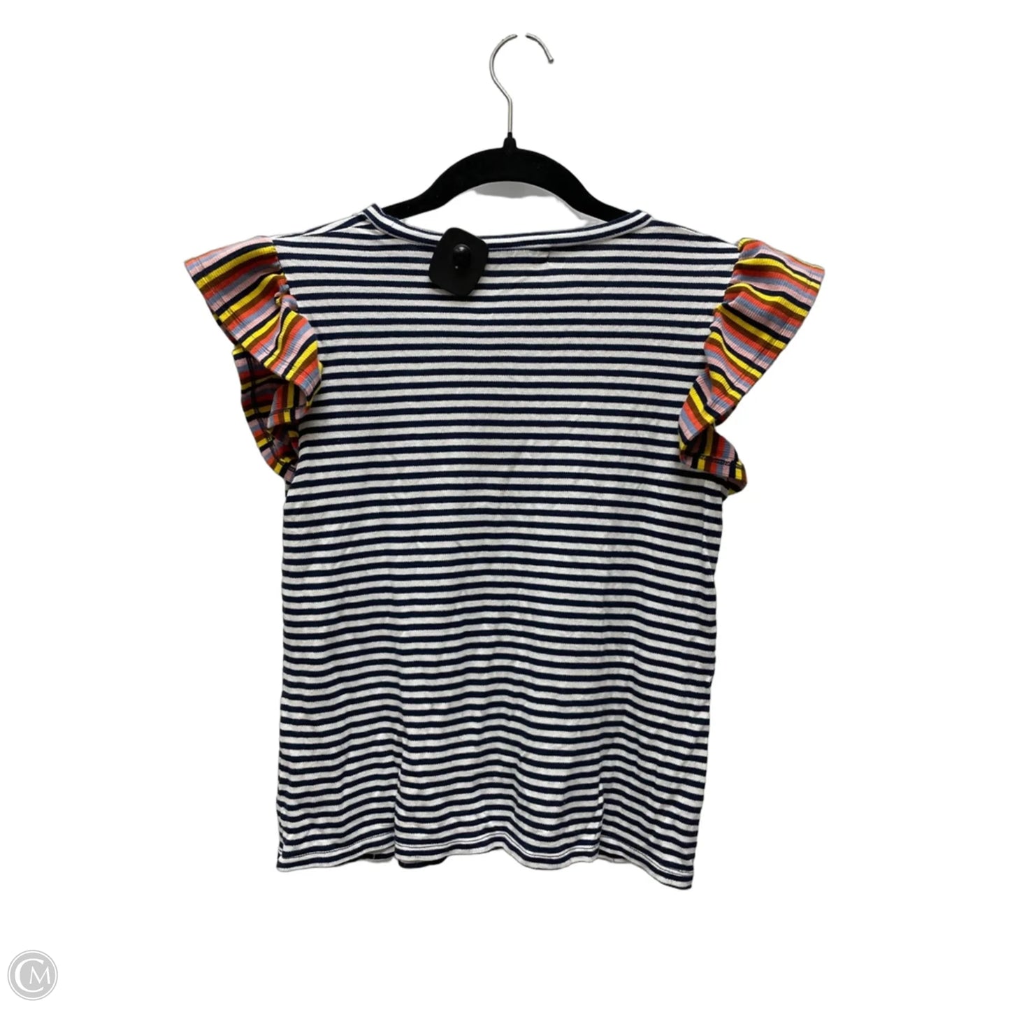Top Short Sleeve By Thml In Striped Pattern, Size: Xs