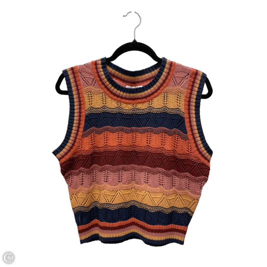 Vest Sweater By Fashion Nova In Multi-colored, Size: L