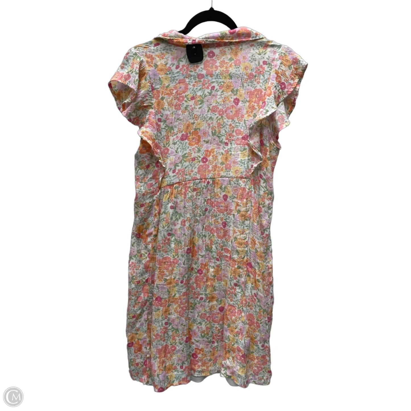 Dress Casual Midi By Clothes Mentor In Floral Print, Size: M