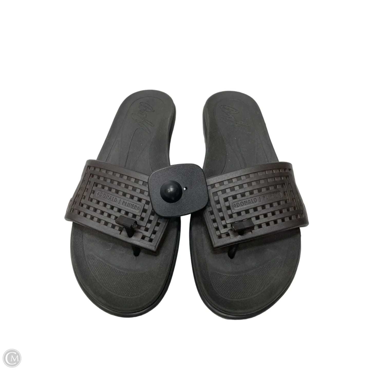 Sandals Heels Wedge By Donald Pliner In Black, Size: 9