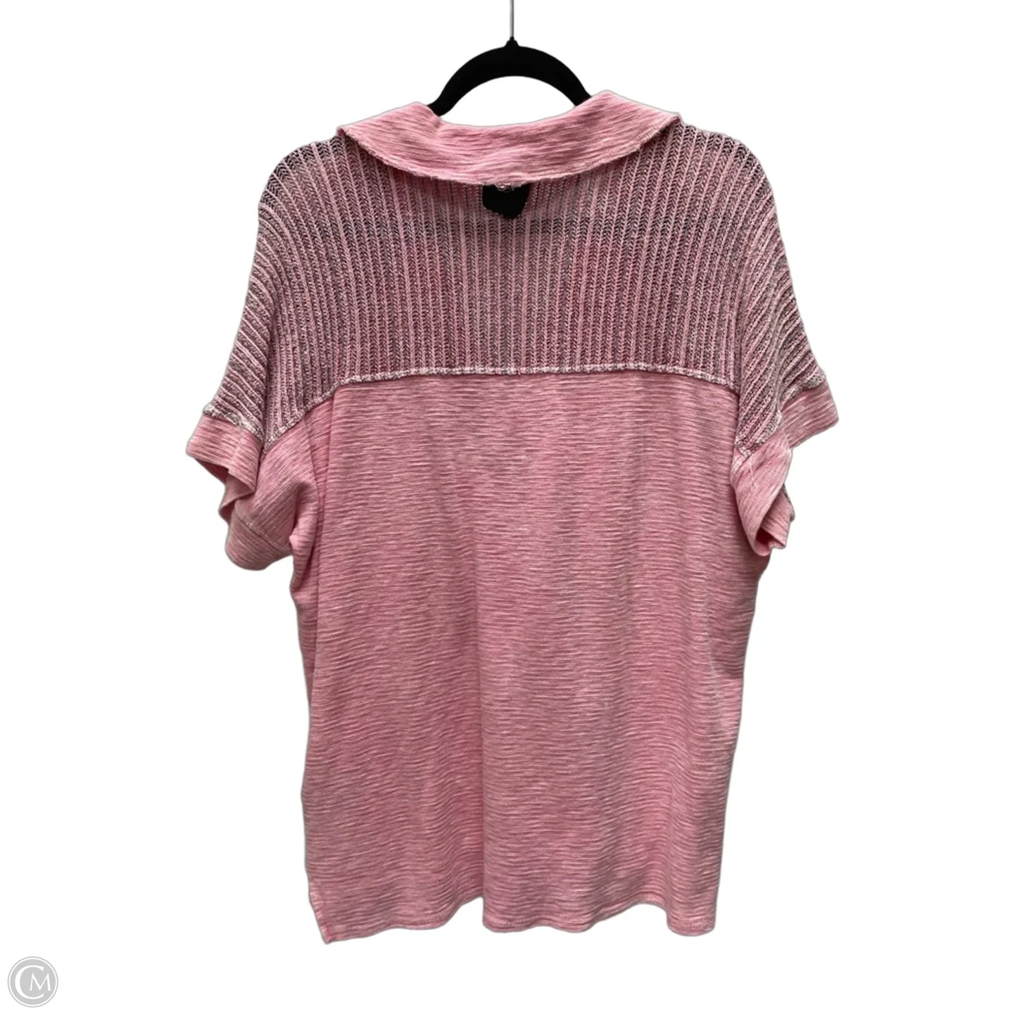 Top Short Sleeve By Clothes Mentor In Pink, Size: L