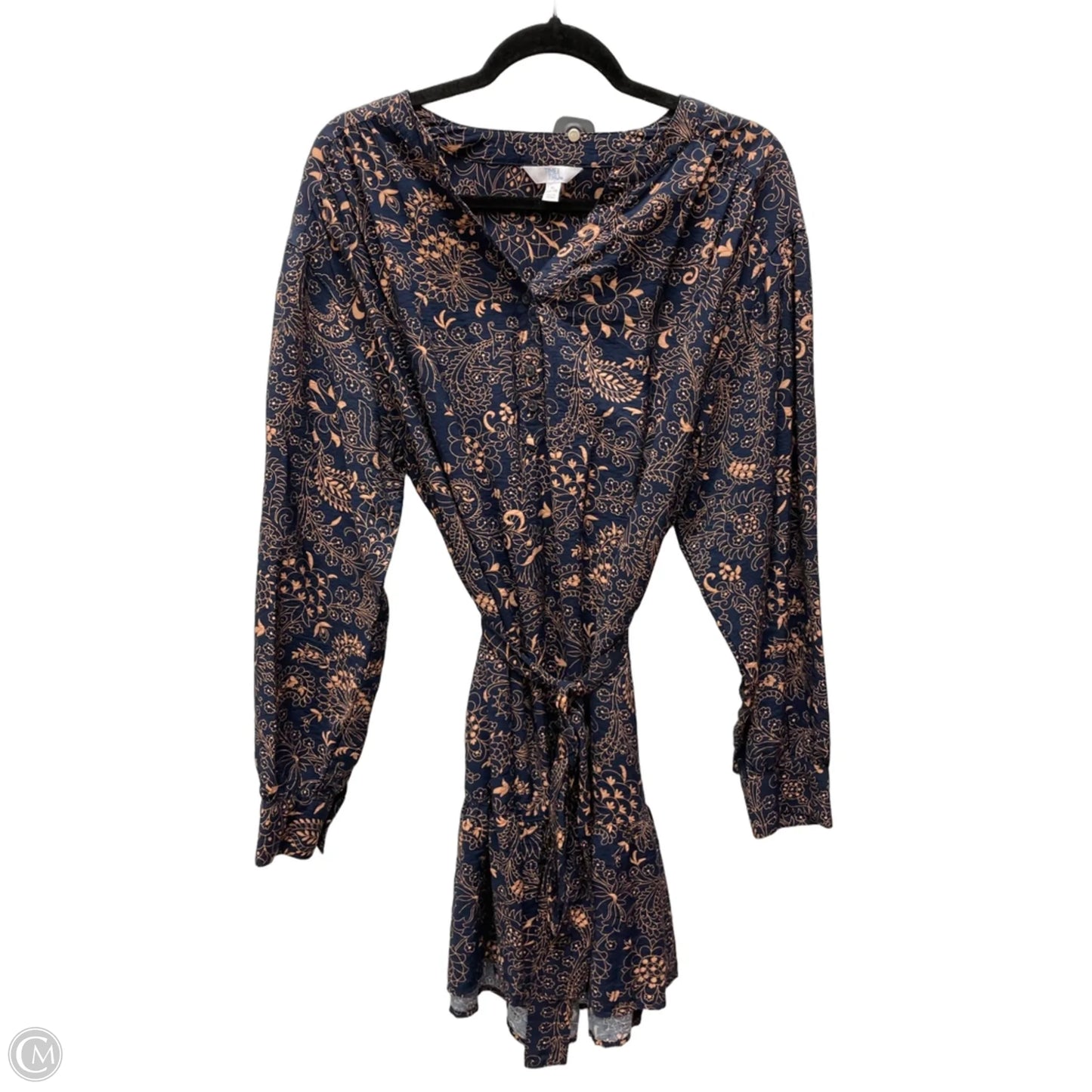 Dress Casual Short By Time And Tru In Floral Print, Size: Xl
