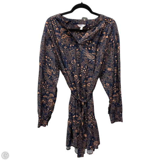 Dress Casual Short By Time And Tru In Floral Print, Size: Xl