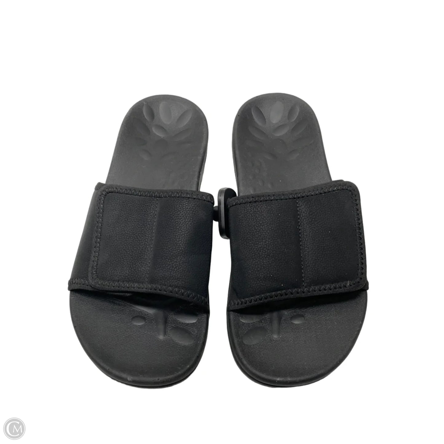 Sandals Flats By Clothes Mentor In Black, Size: 9.5