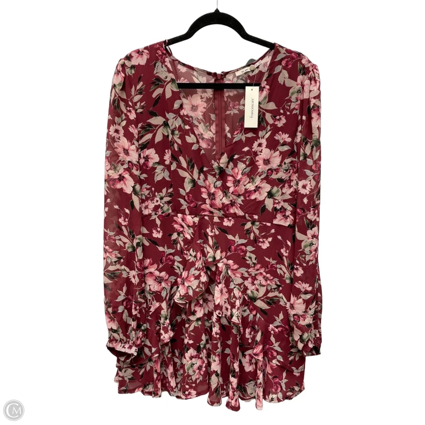 Dress Casual Short By Mi Ami In Floral Print, Size: Xl