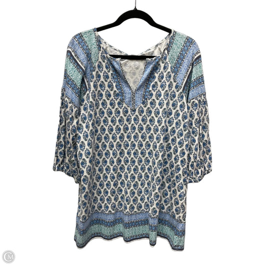 Top 3/4 Sleeve By Pure Jill In Multi-colored, Size: S