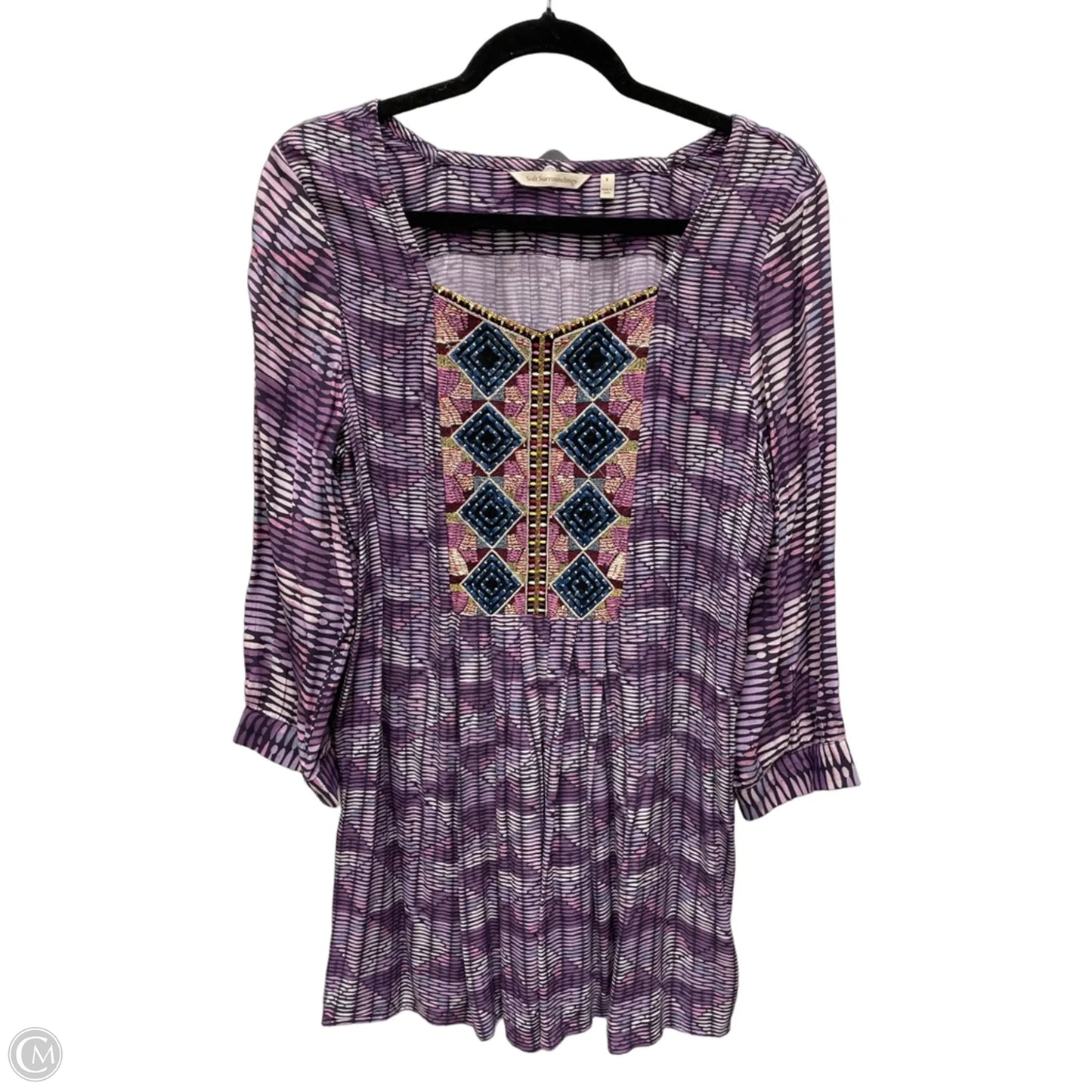 Tunic Long Sleeve By Soft Surroundings In Purple, Size: S