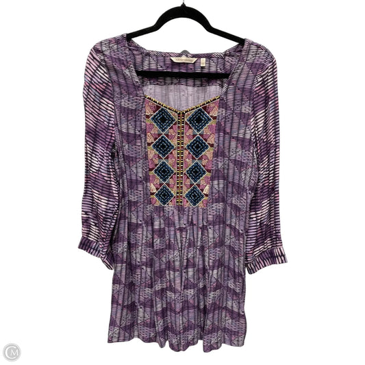 Tunic Long Sleeve By Soft Surroundings In Purple, Size: S