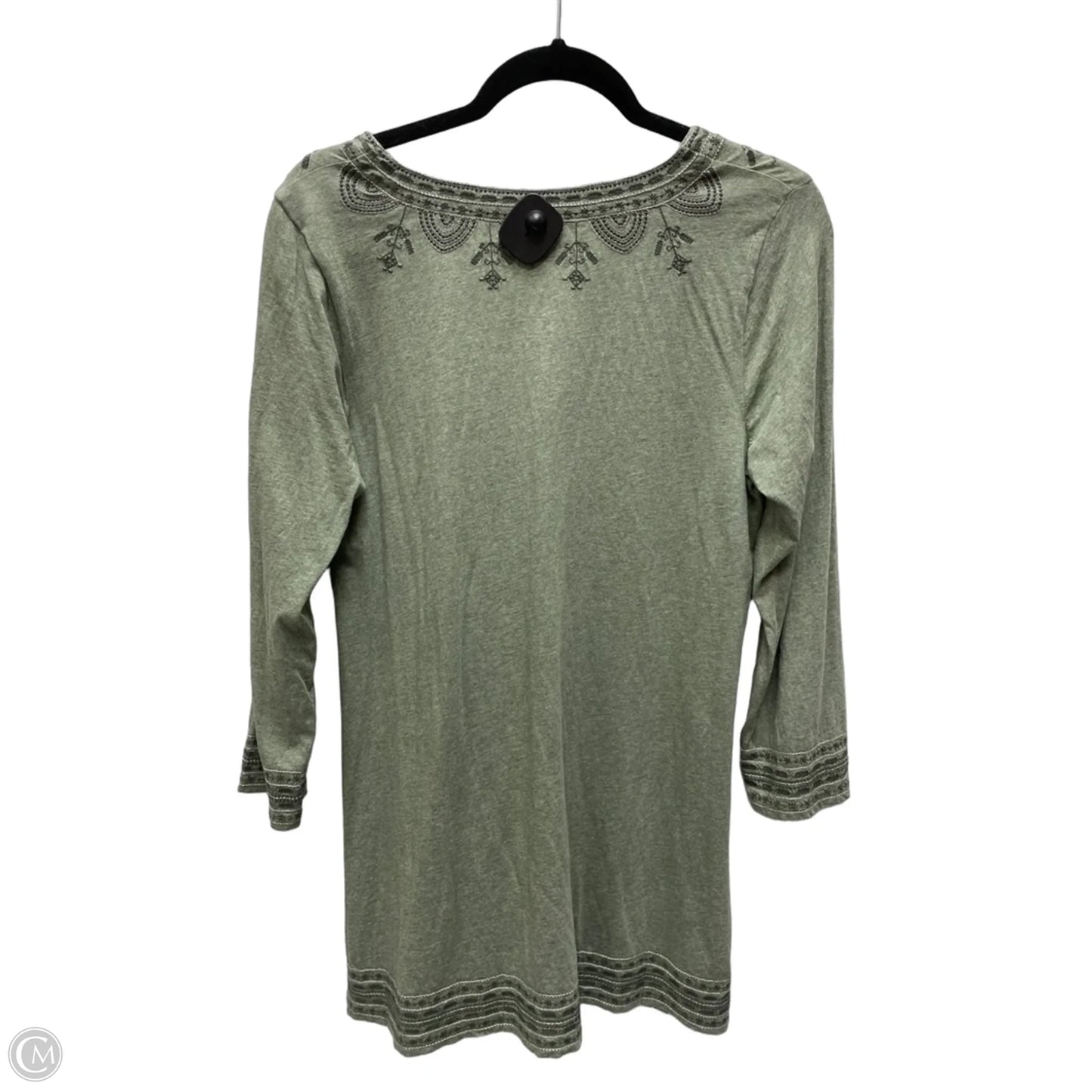 Top Long Sleeve By Pure Jill In Green, Size: S