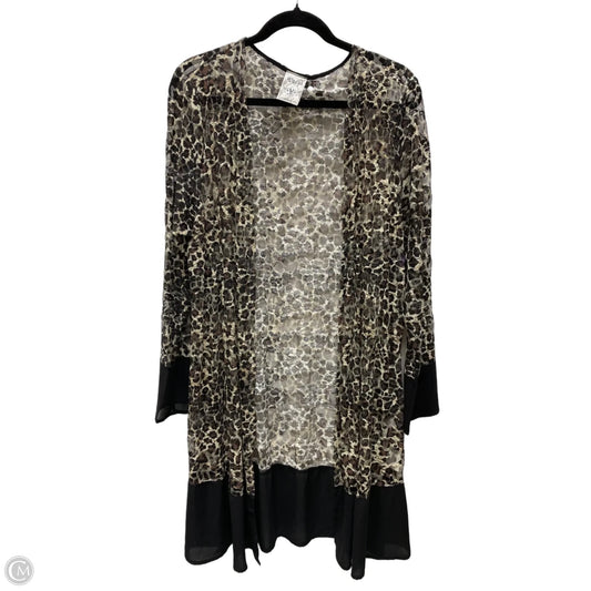 Cardigan By Vocal In Animal Print, Size: 1x