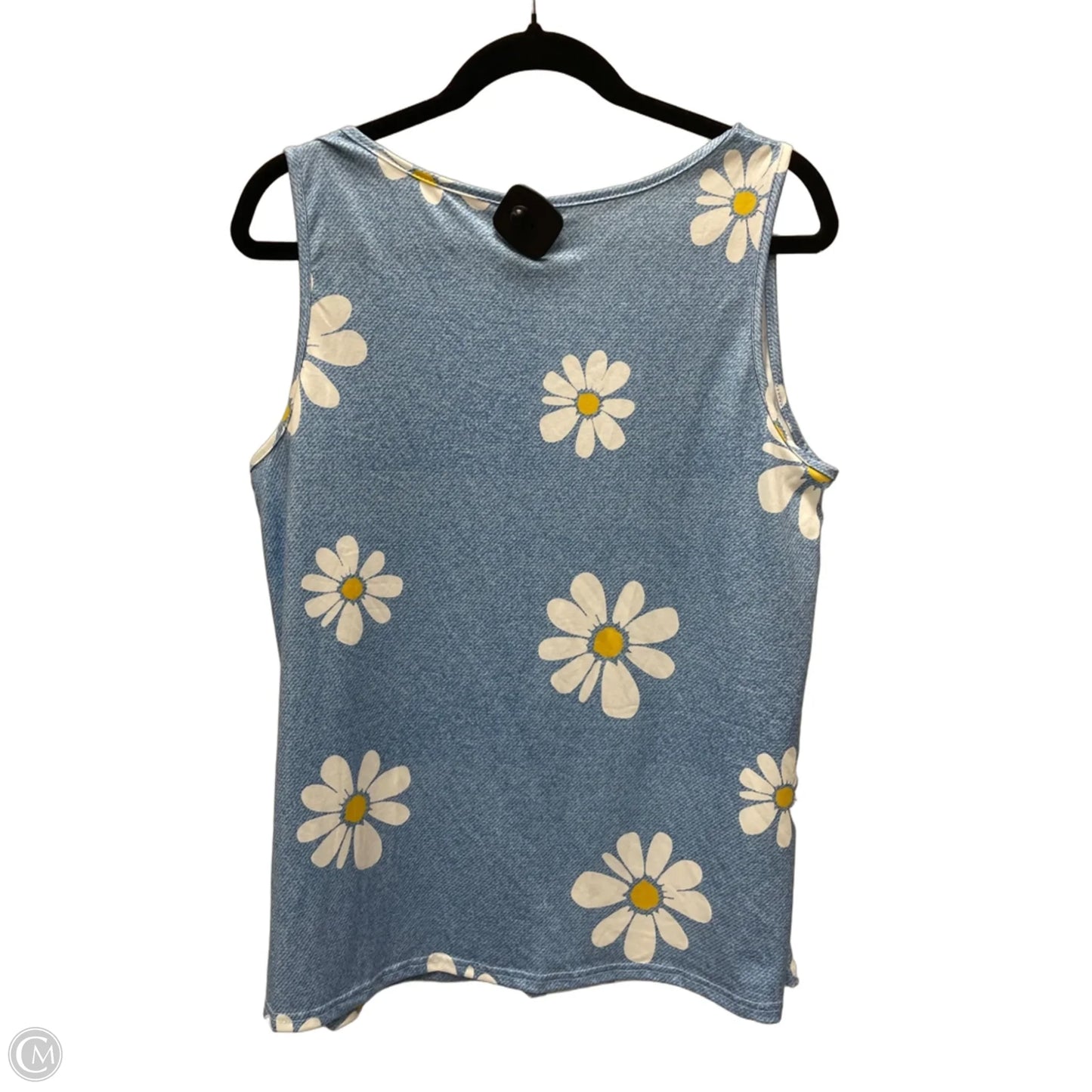 Top Sleeveless By Emery Rose In Blue, Size: Xl