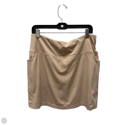 Athletic Skort By Clothes Mentor In Tan, Size: Xl