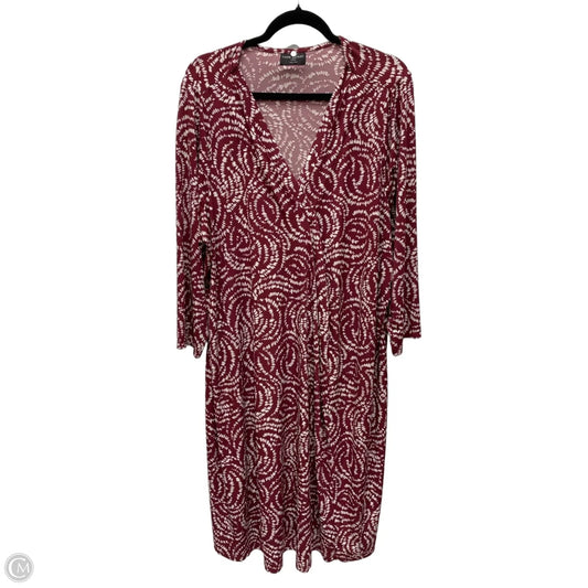 Dress Casual Short By Lane Bryant In Maroon, Size: 3x
