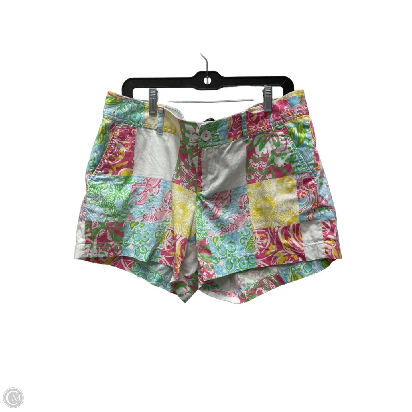 Shorts Designer By Lilly Pulitzer In Green & Pink, Size: 14