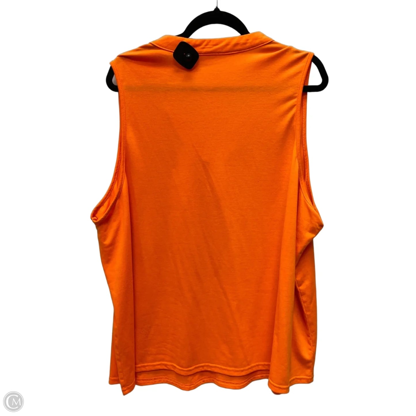 Top Sleeveless By Clothes Mentor In Orange, Size: 3x