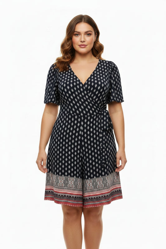 Romper By Ashley Stewart In Multi-colored, Size: 3x