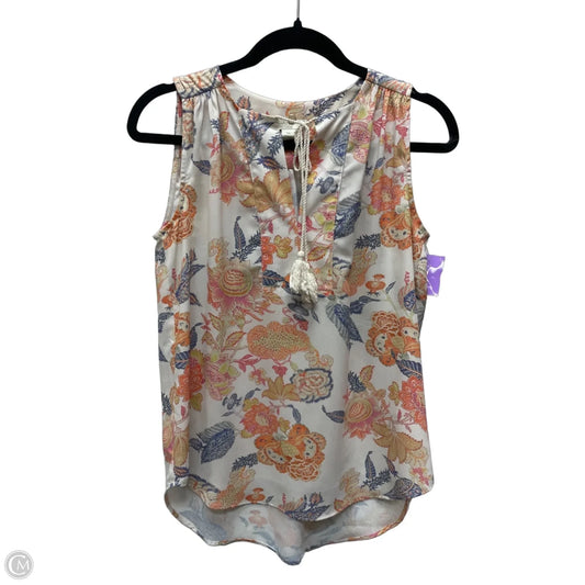 Top Sleeveless By St Tropez In Floral Print, Size: Xs
