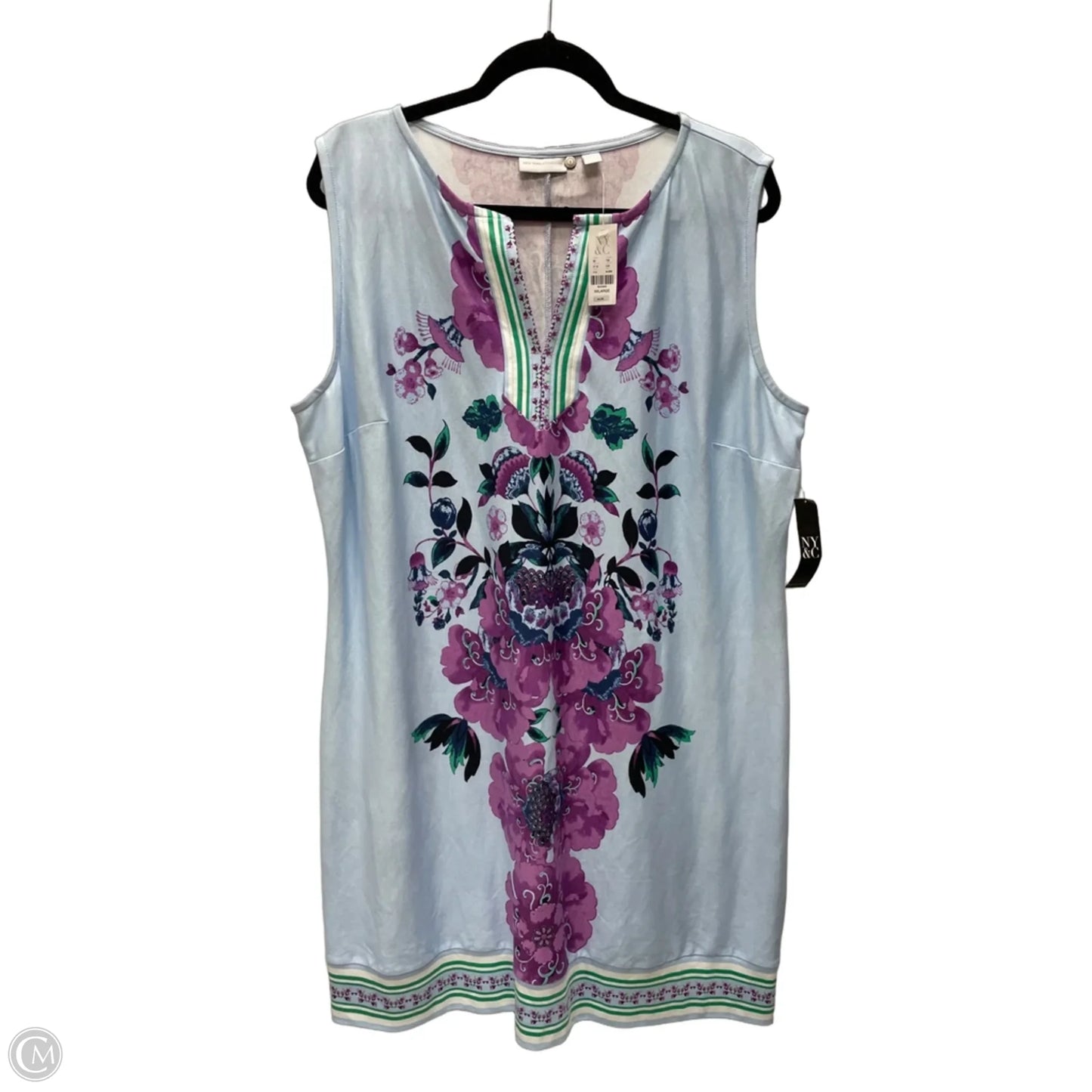 Dress Casual Short By New York And Co In Floral Print, Size: 2x