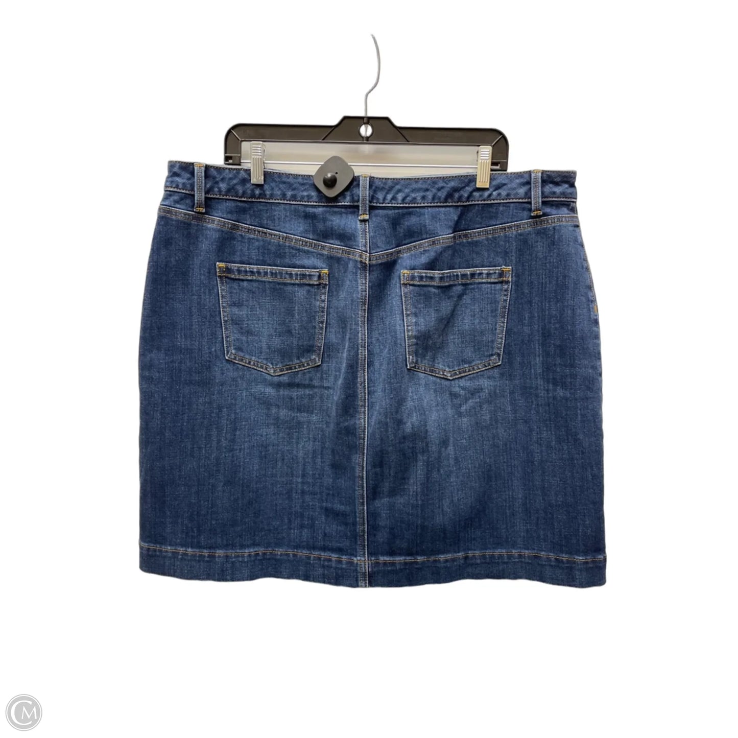 Skirt Mini & Short By Talbots In Blue Denim, Size: 16