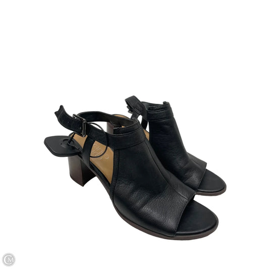 Sandals Heels Block By Franco Sarto In Black, Size: 8