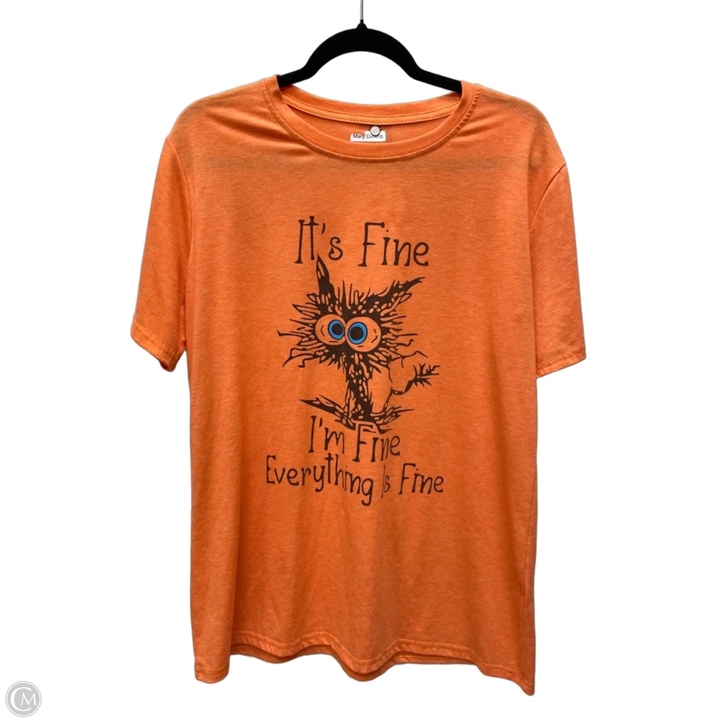 Top Short Sleeve By Clothes Mentor In Orange, Size: L