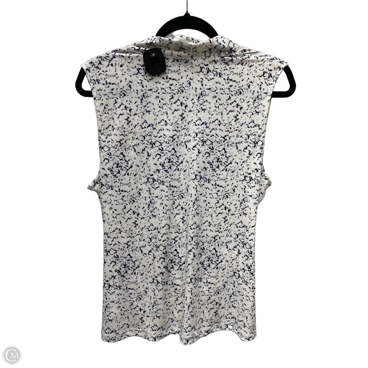 Top Sleeveless By Tahari In Cream & Tan, Size: Xl