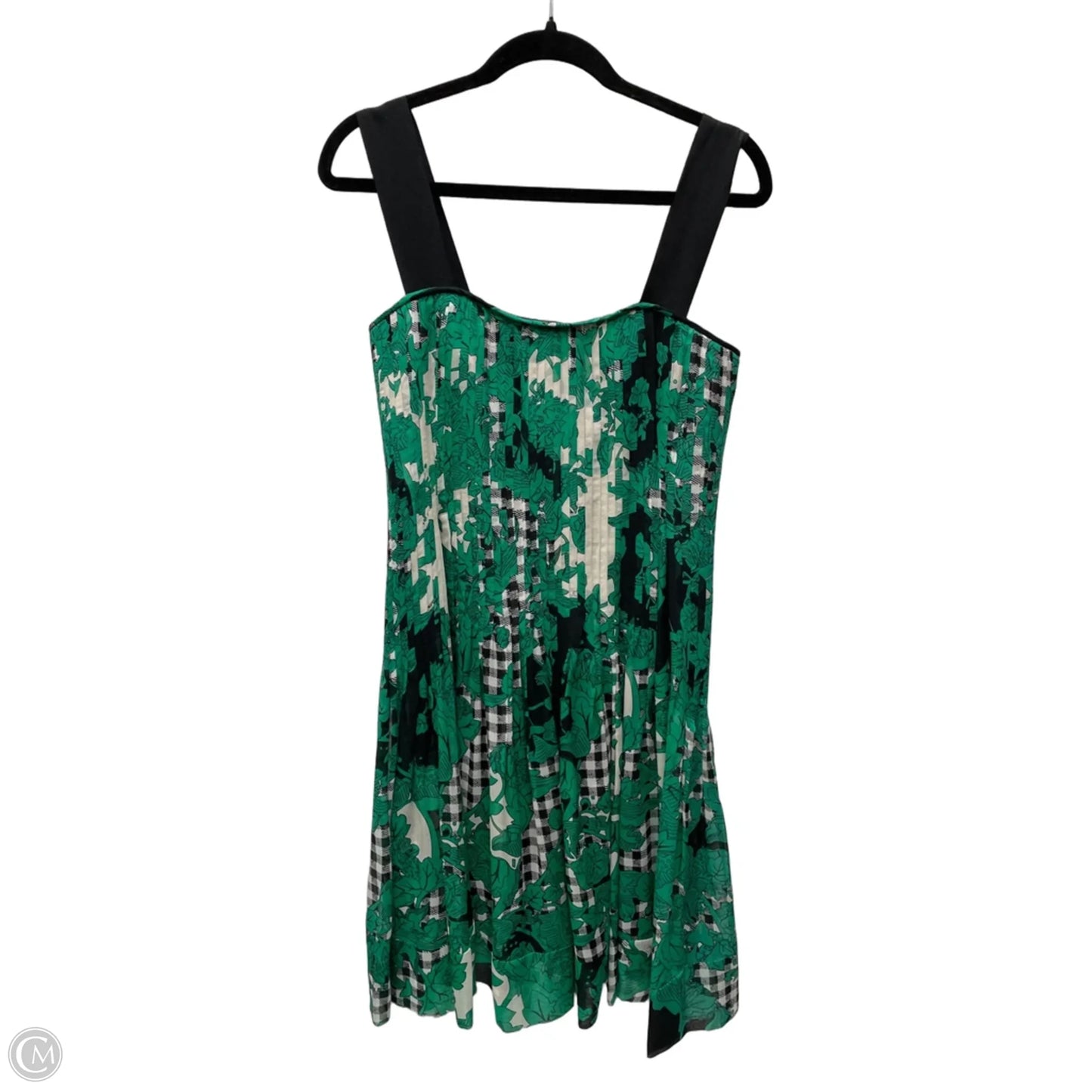Dress Designer By Diane Von Furstenberg In Black & Green, Size: S