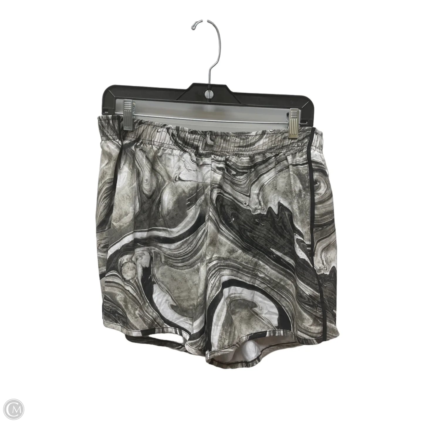 Athletic Shorts By Xersion In Black & Grey, Size: L