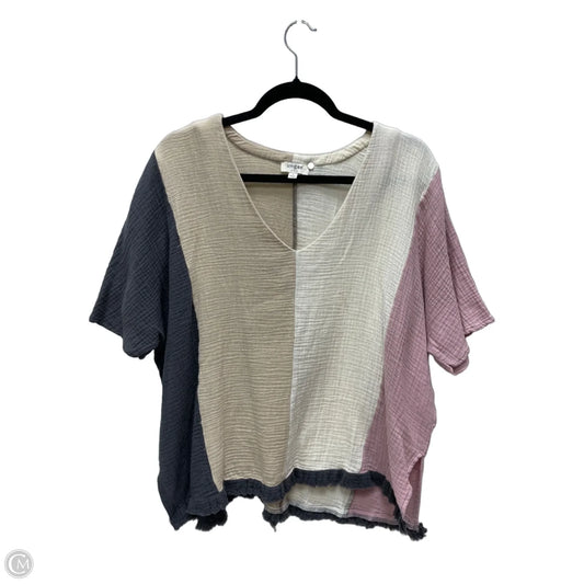Top Short Sleeve By Umgee In Multi-colored, Size: S