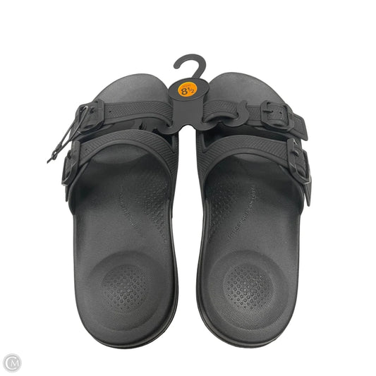 Sandals Flats By Fitflop In Black, Size: 8.5