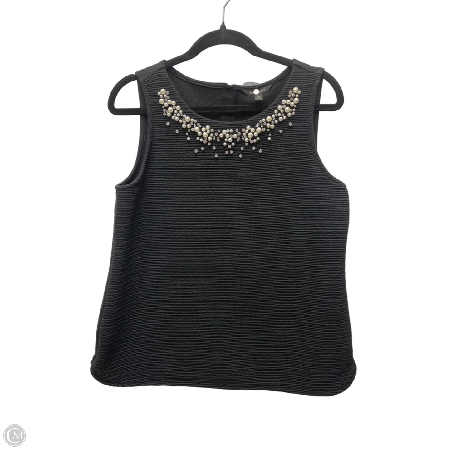 Top Sleeveless By Banana Republic In Black, Size: M
