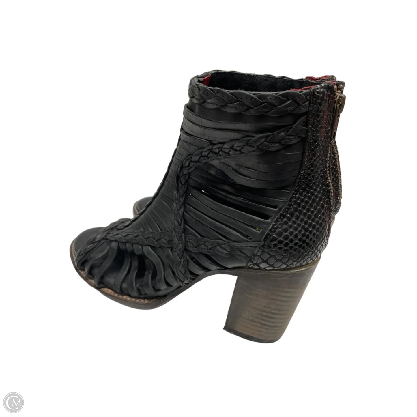 Sandals Heels Block By Freebird In Black, Size: 10