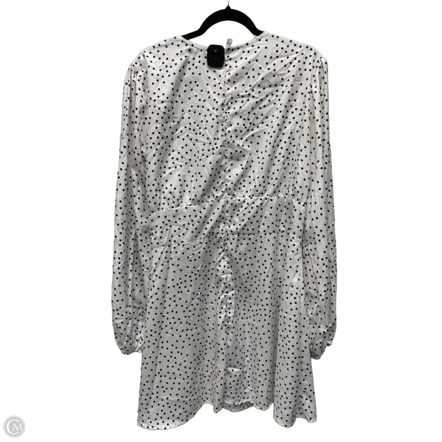 Dress Casual Short By Boohoo Boutique In Polkadot Pattern, Size: Xl