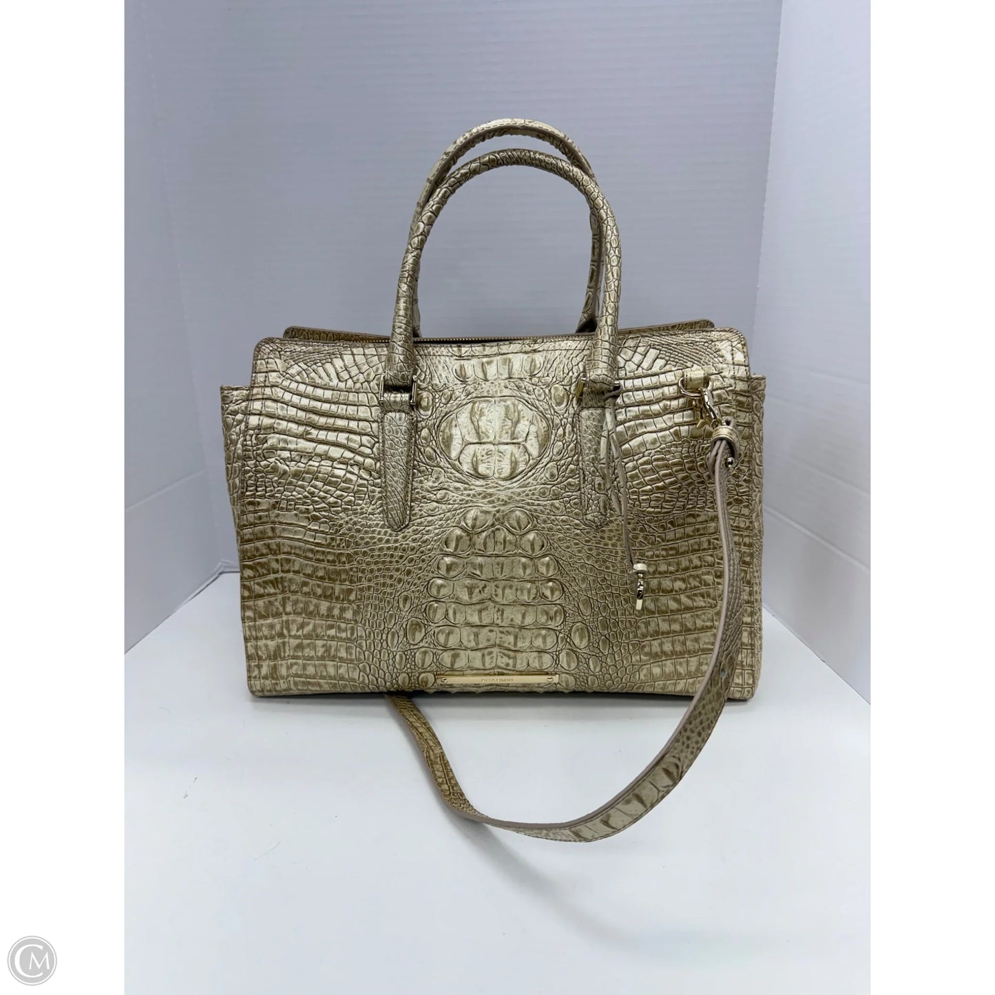 Handbag Designer By Brahmin, Size: Large