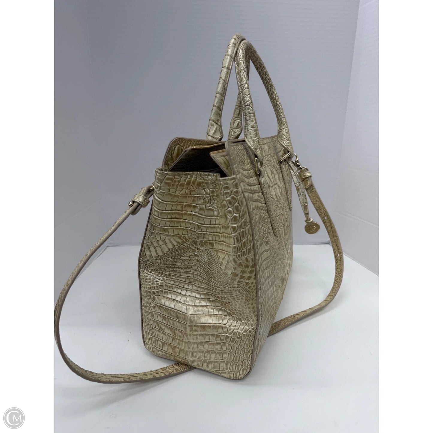 Handbag Designer By Brahmin, Size: Large