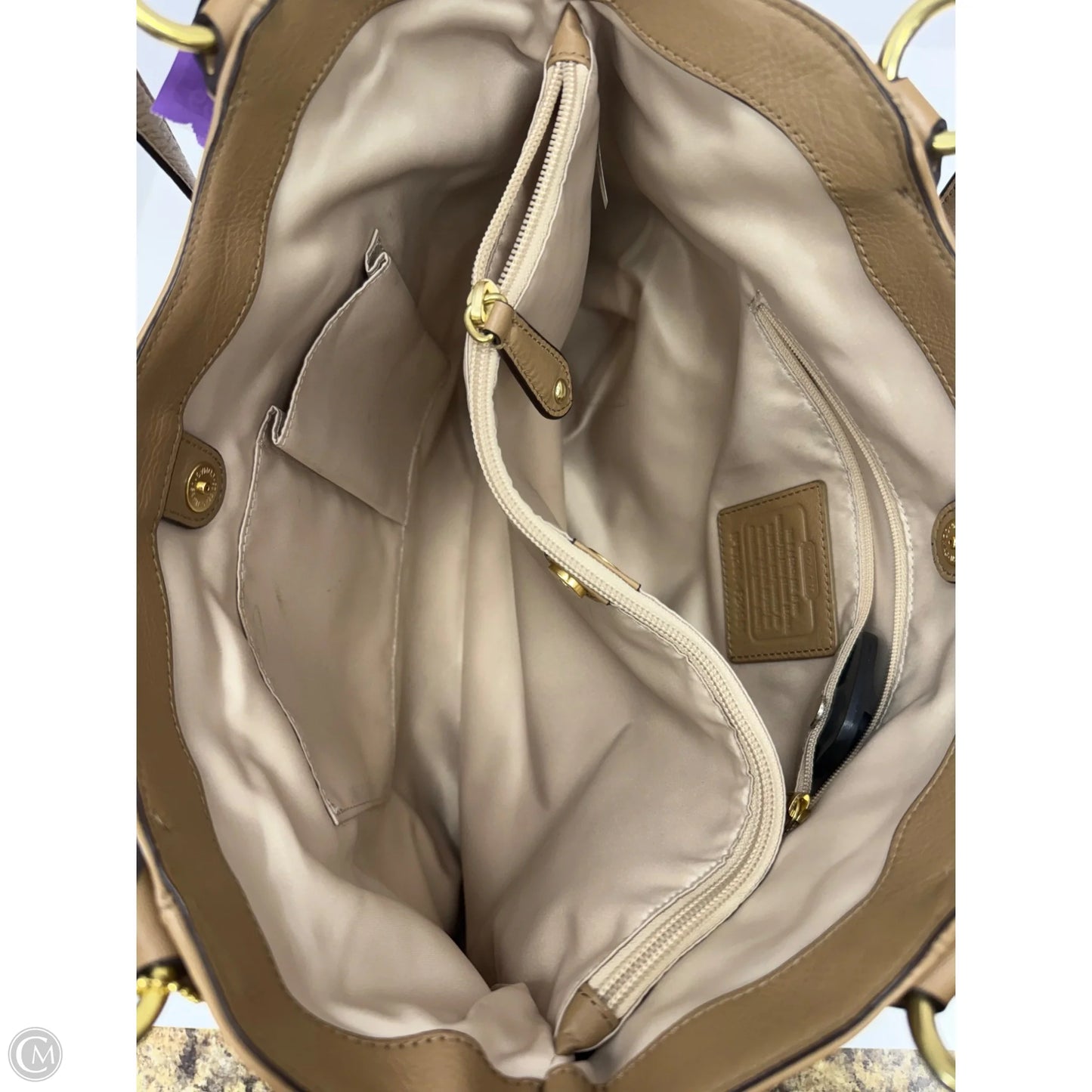 Handbag Designer By Coach, Size: Large